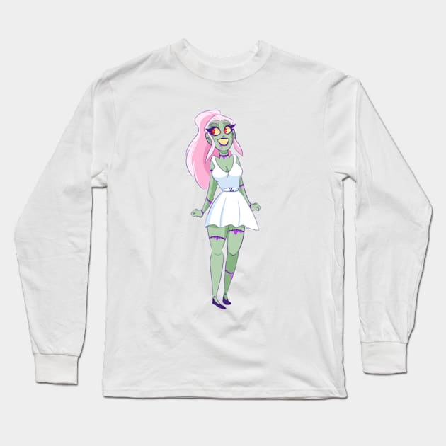 Cadavera (Dr. Zesty Series) Long Sleeve T-Shirt by PeachFuzz Comics Store